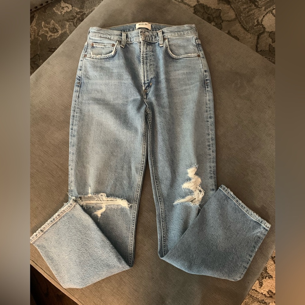 Agolde High Rise Straight Leg Jeans size 27